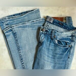 Bedrock for Express Light Blue Flare Jeans EUC